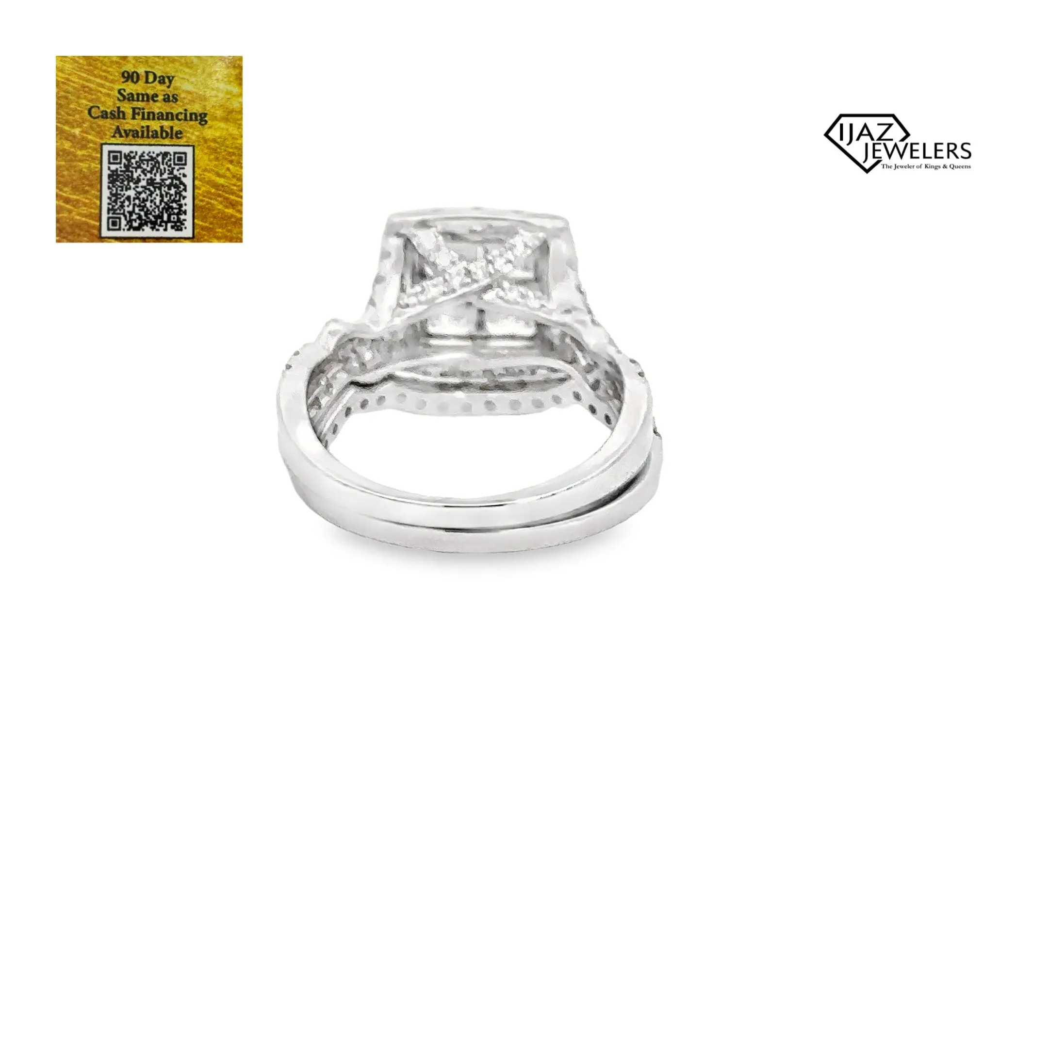 14K White Gold 2 5/8 CTW Diamond Ladies Engagement Set