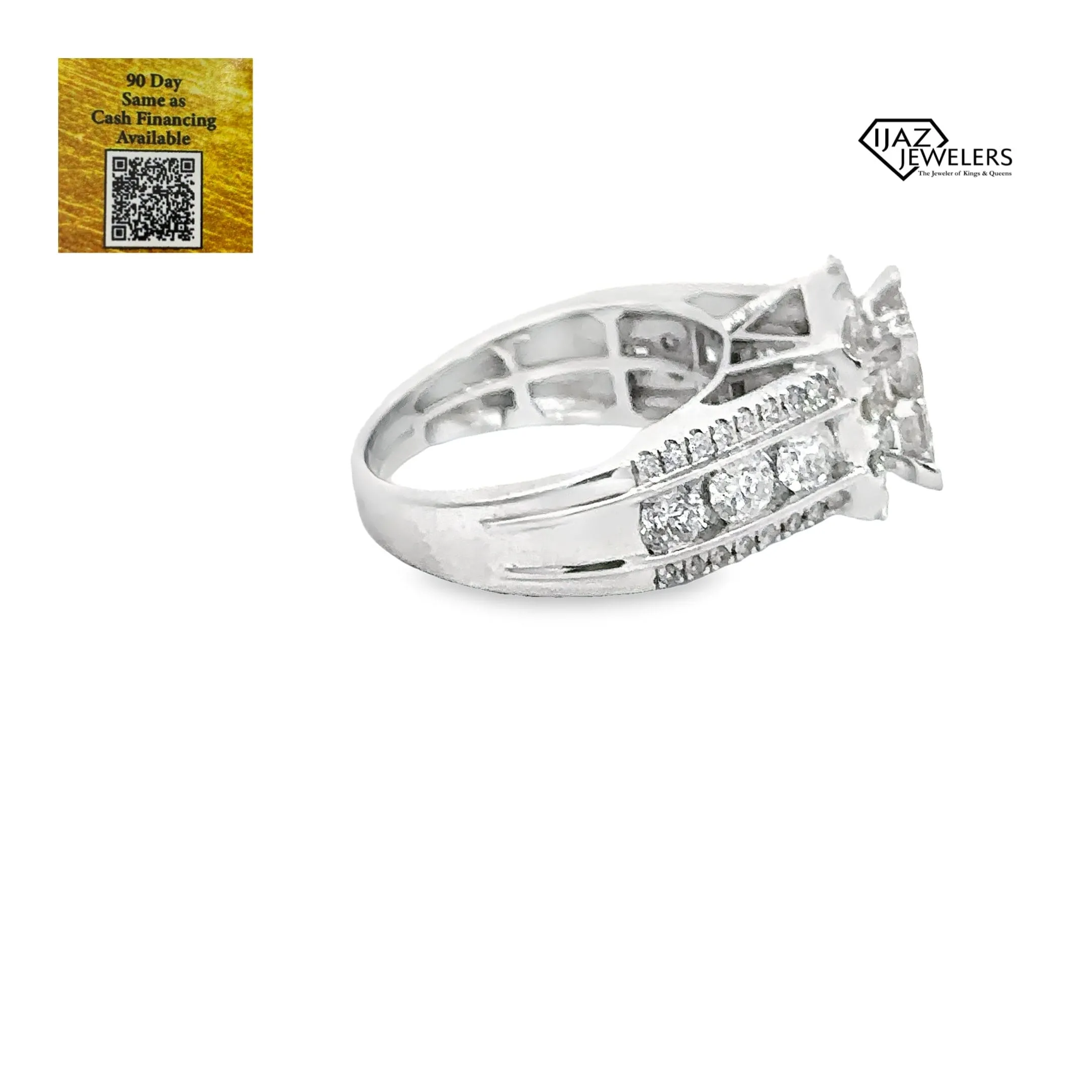 14K White Gold 3.08 CTW Diamond Ladies Ring