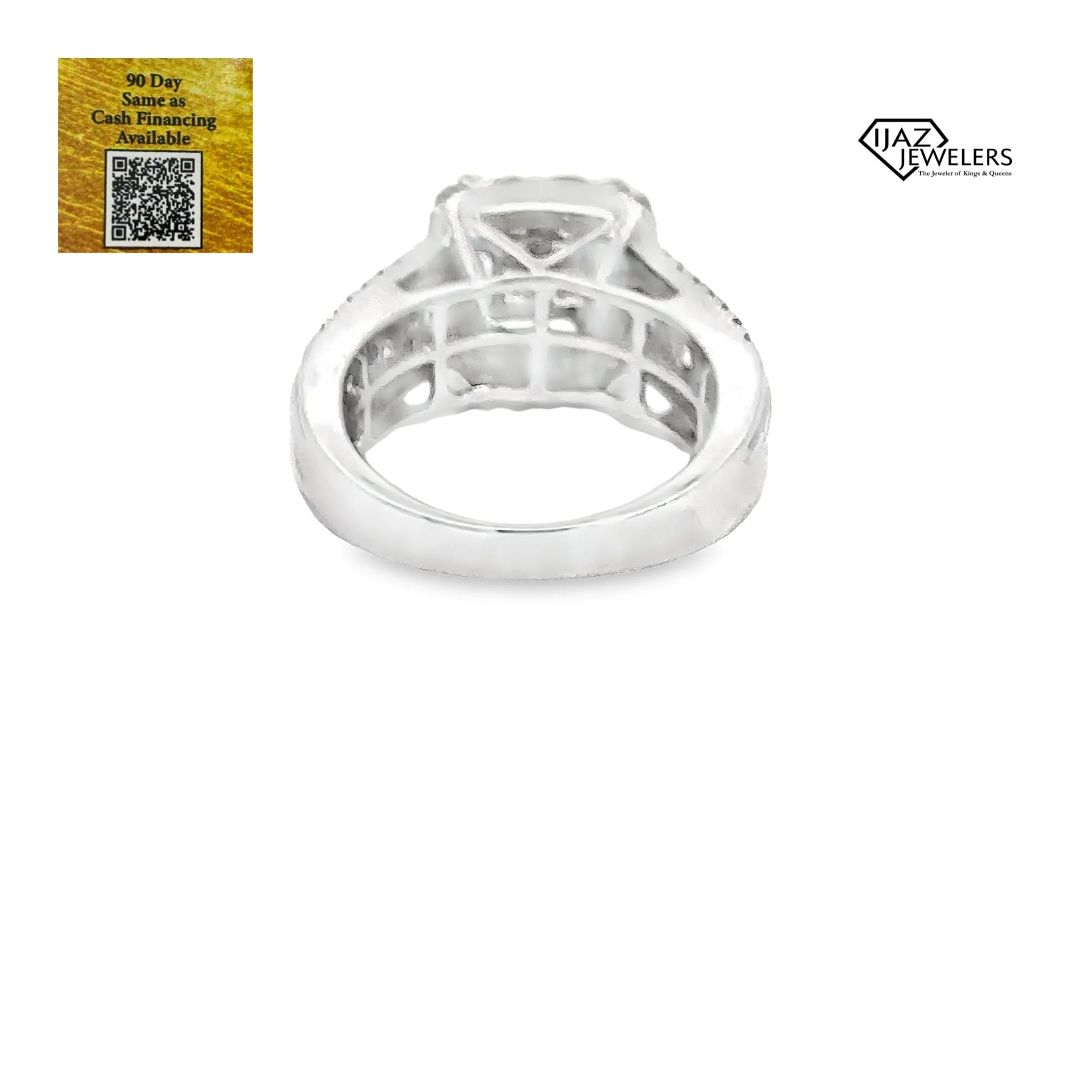 14K White Gold 3.08 CTW Diamond Ladies Ring