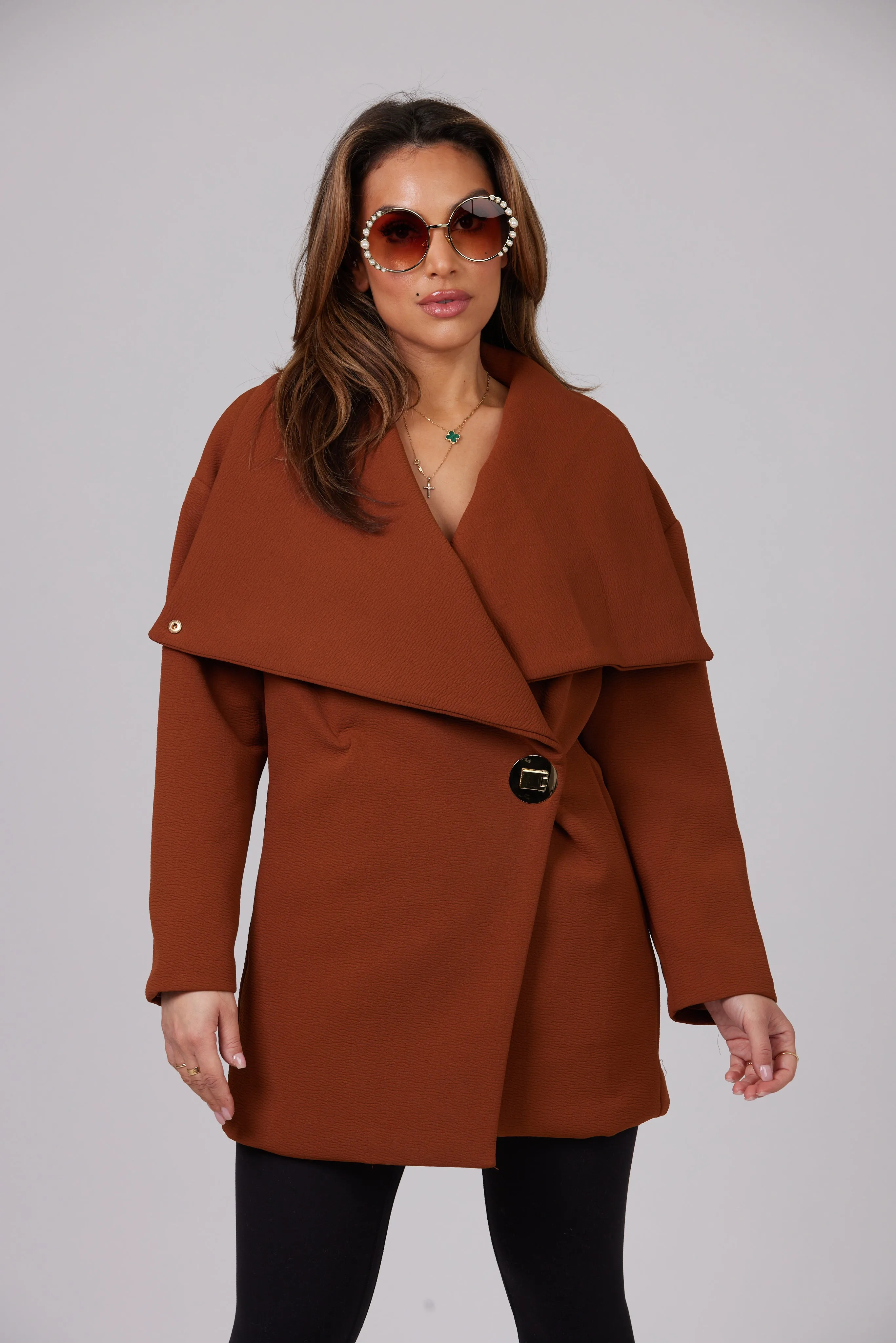 AMAYA BROWN COAT