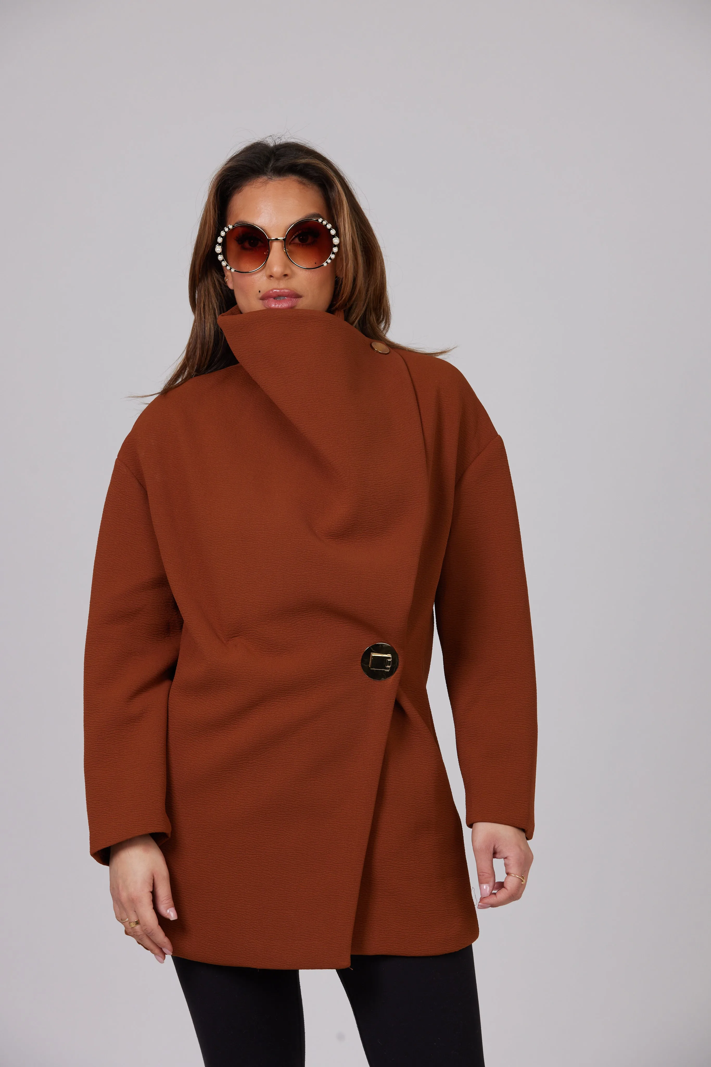 AMAYA BROWN COAT