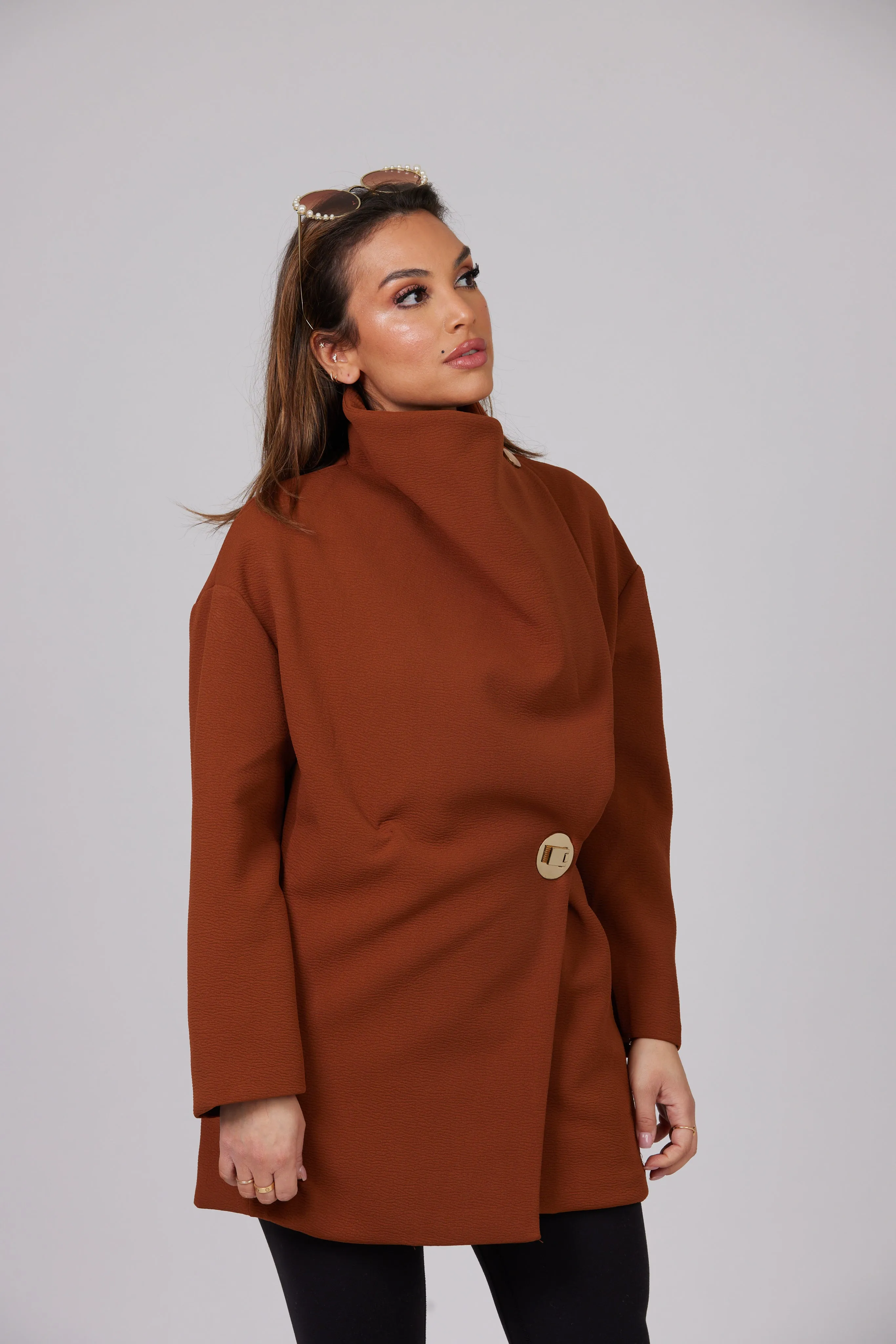 AMAYA BROWN COAT