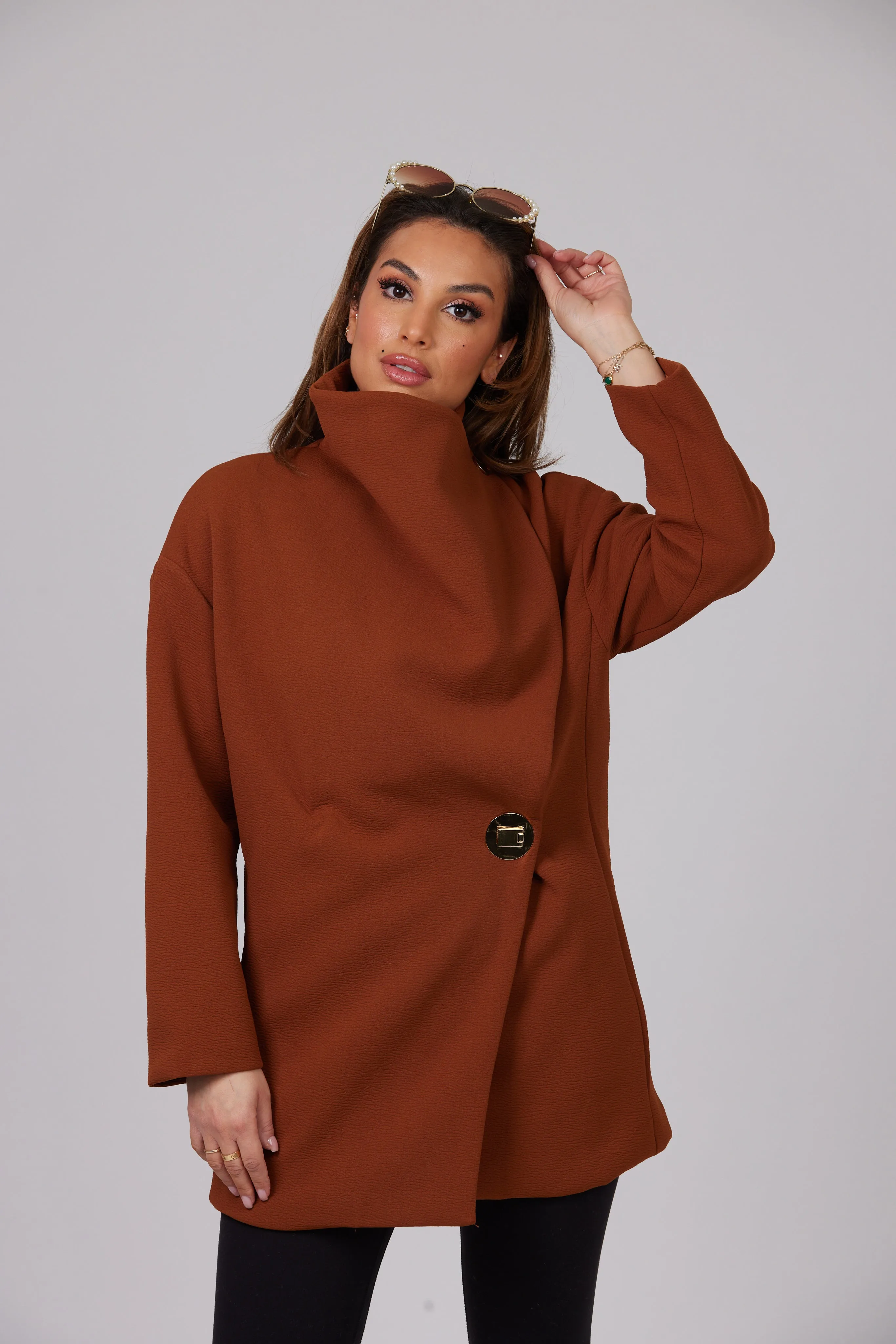 AMAYA BROWN COAT