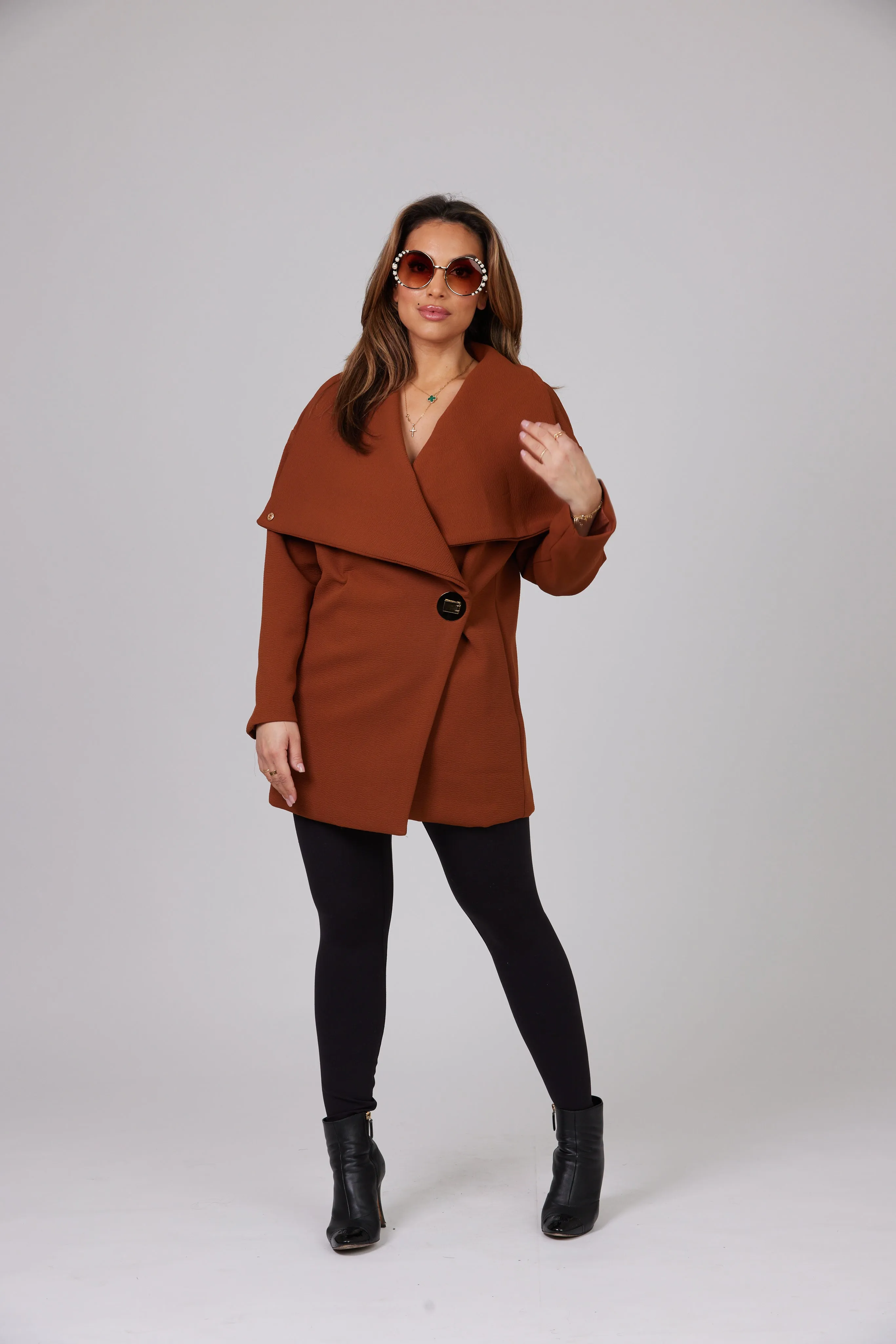 AMAYA BROWN COAT