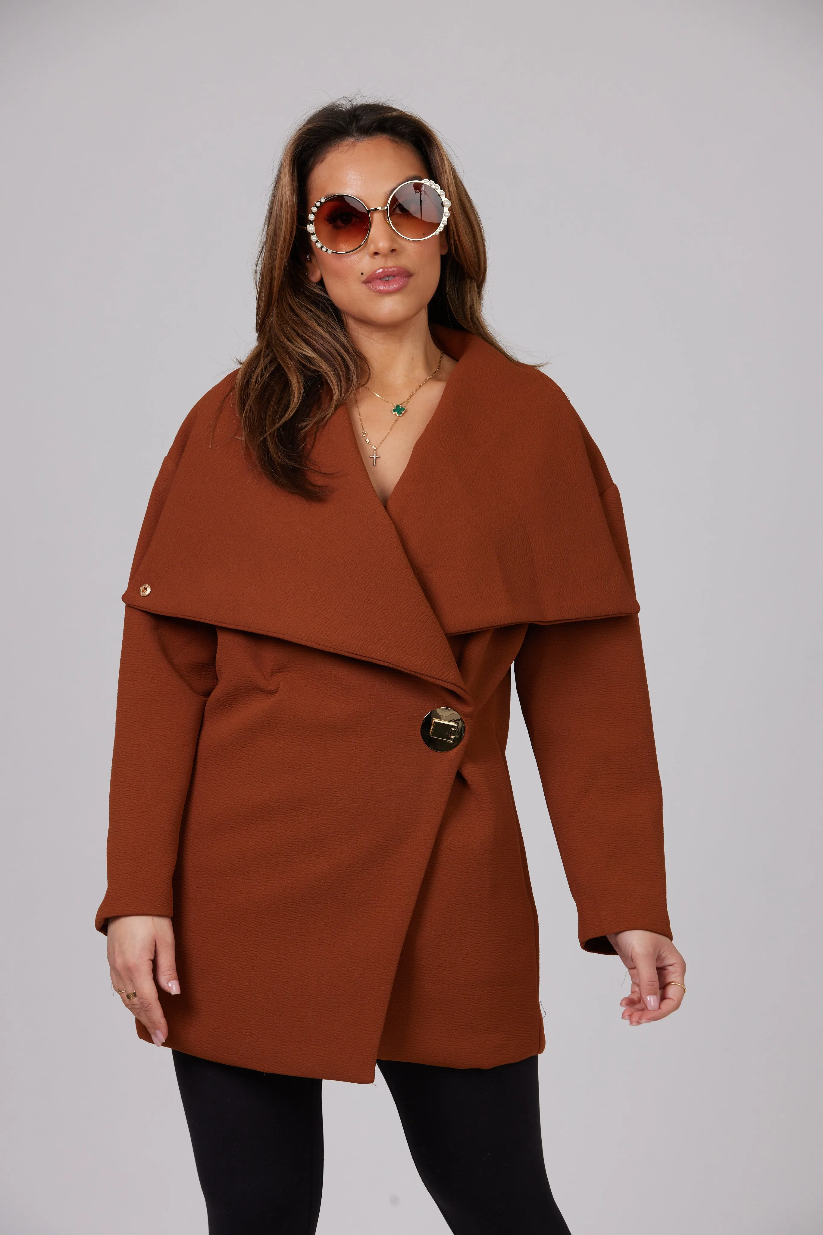 AMAYA BROWN COAT