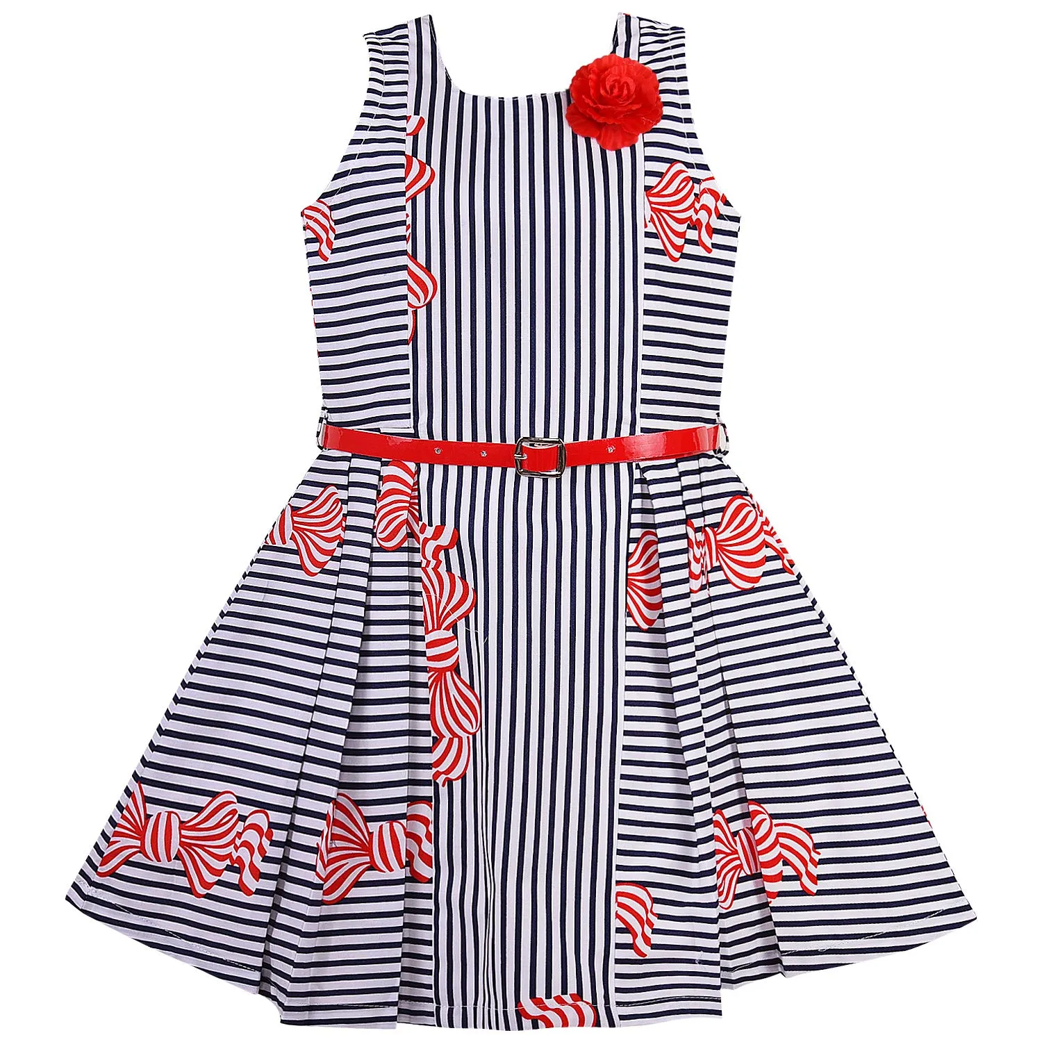 Baby Girls Cotton Frock Dress for Girls-bxa260rd