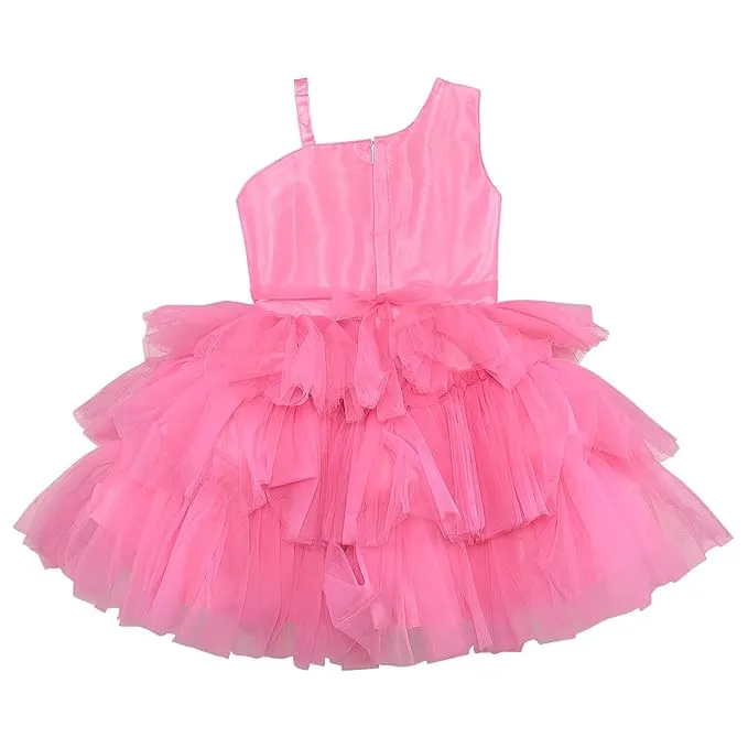 Baby Girls Cotton Frock Dress for Girls-bxa414bpnk