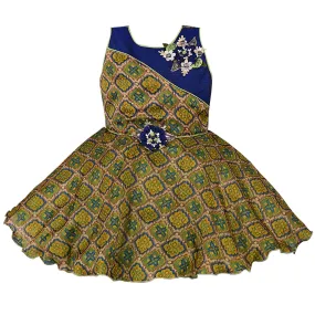 Baby Girls Frock Dress-bxa251blu