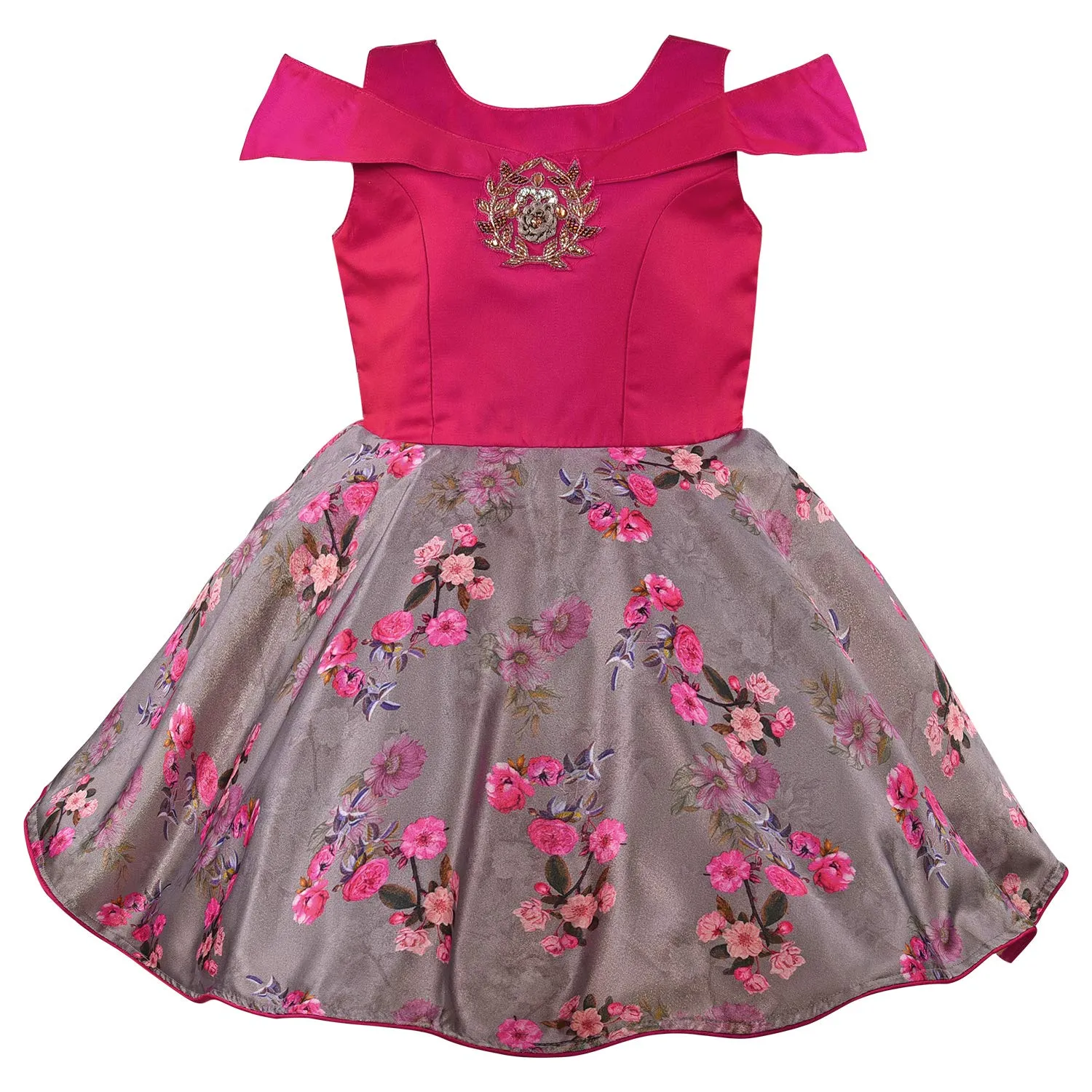 Baby Girls Party Wear Frock Birthday Dress For Girls bxa241pnk