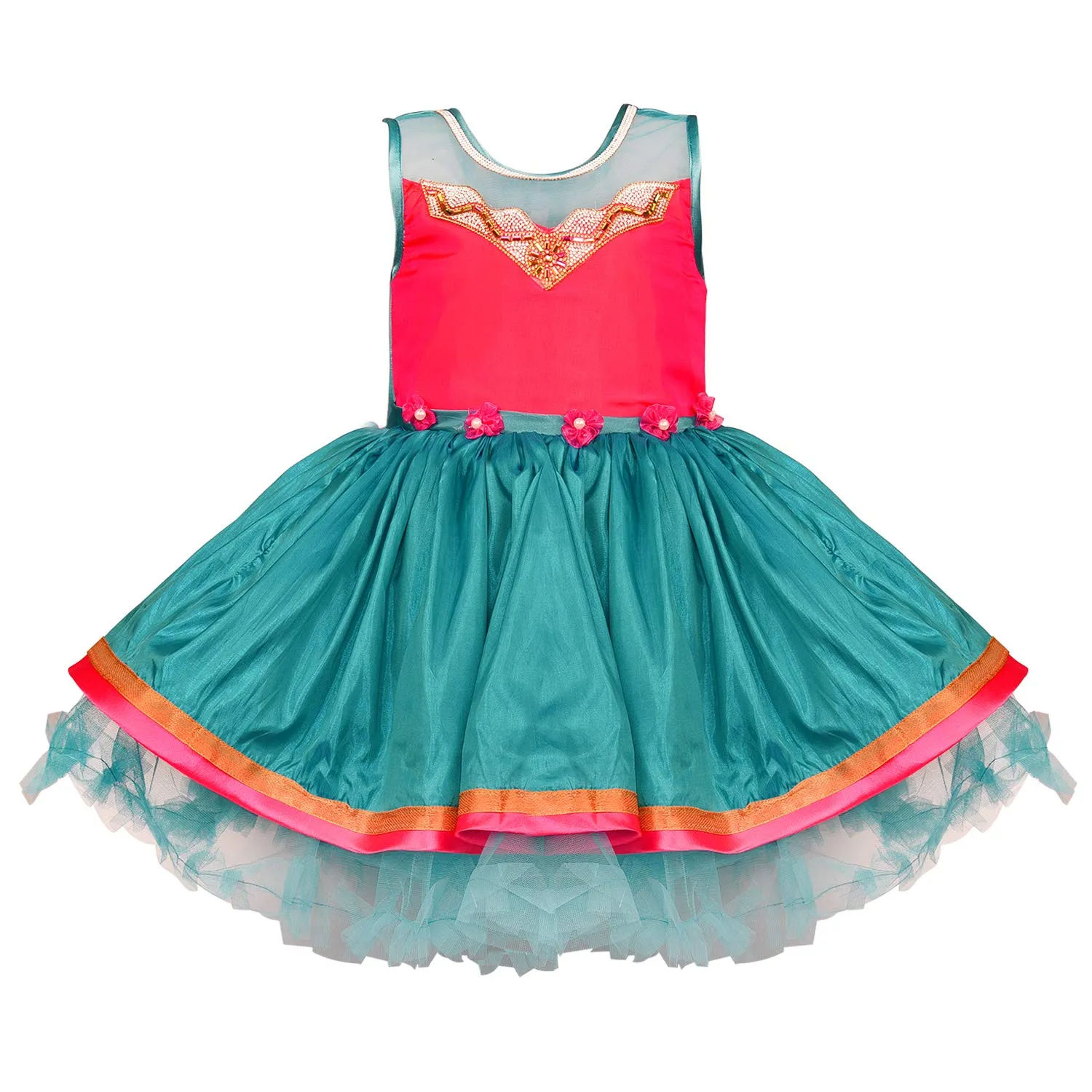 Baby Girls Party Wear Frock Birthday Dress For Girls fe2651grn