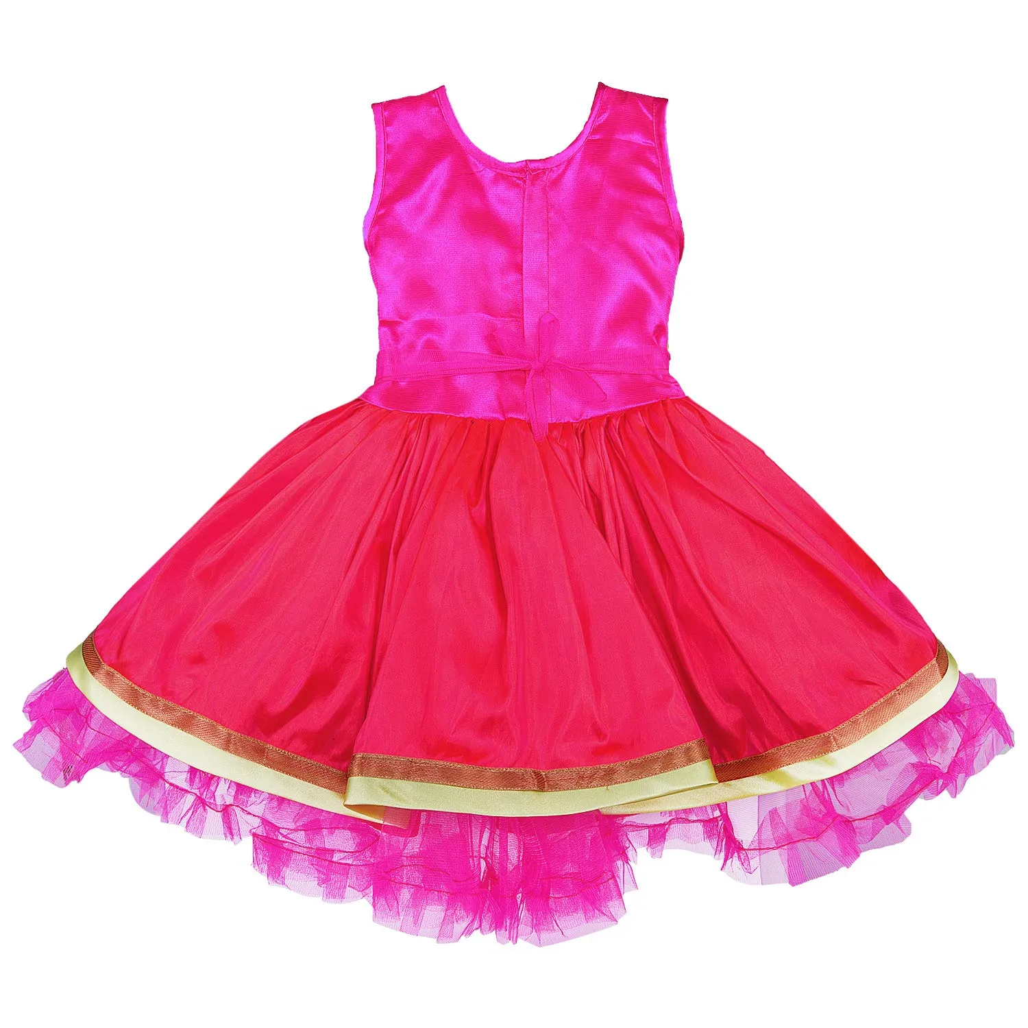 Baby Girls Party Wear Frock Birthday Dress For Girls fe2651pnk