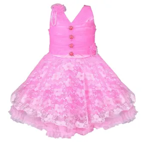 Baby Girls Party Wear Frock Dress fr1031bpknw