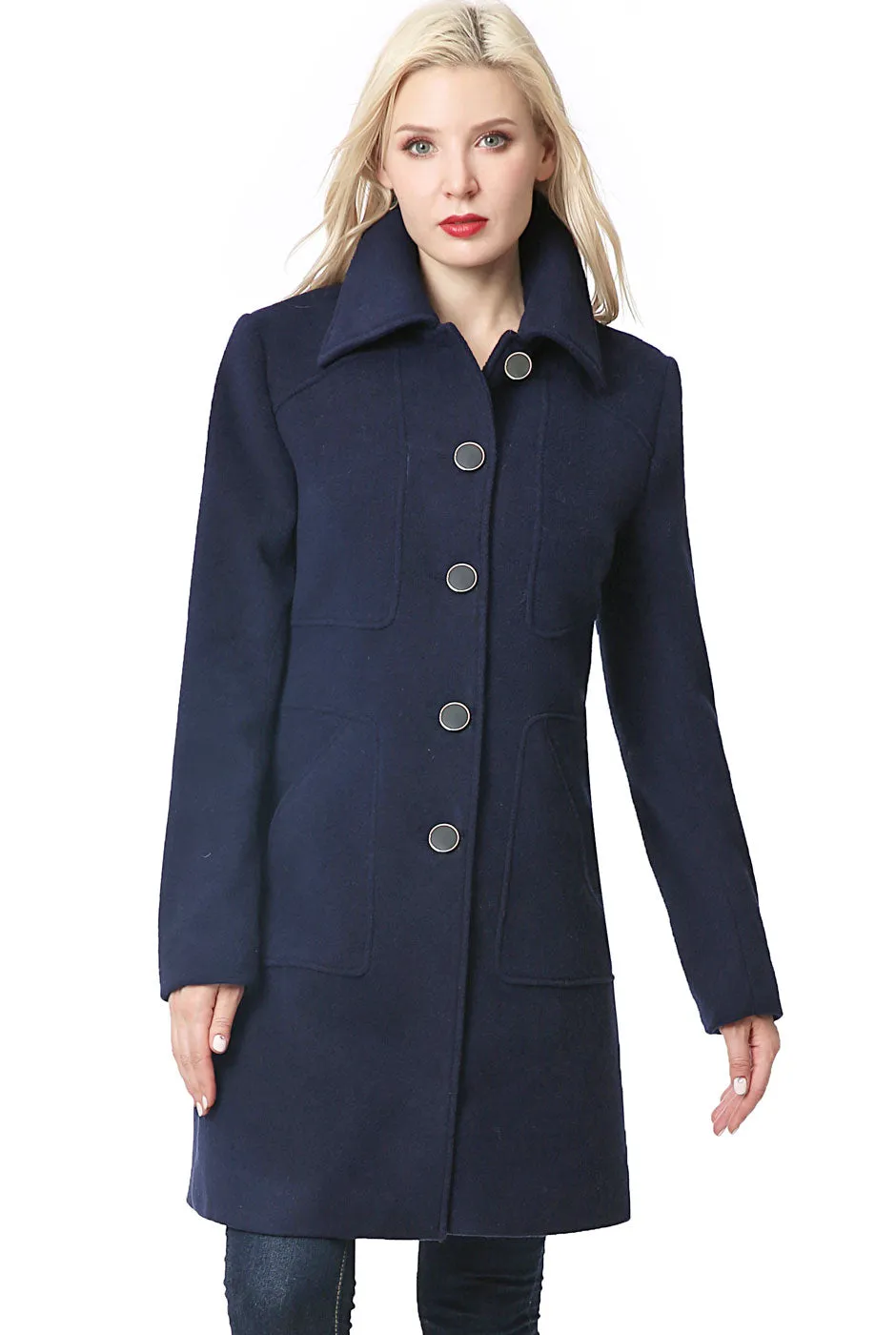 BGSD Women Anna Wool Blend Walking Coat