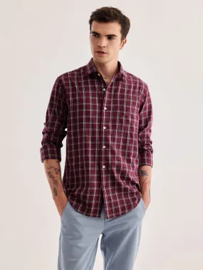 Brown Checked Shirt