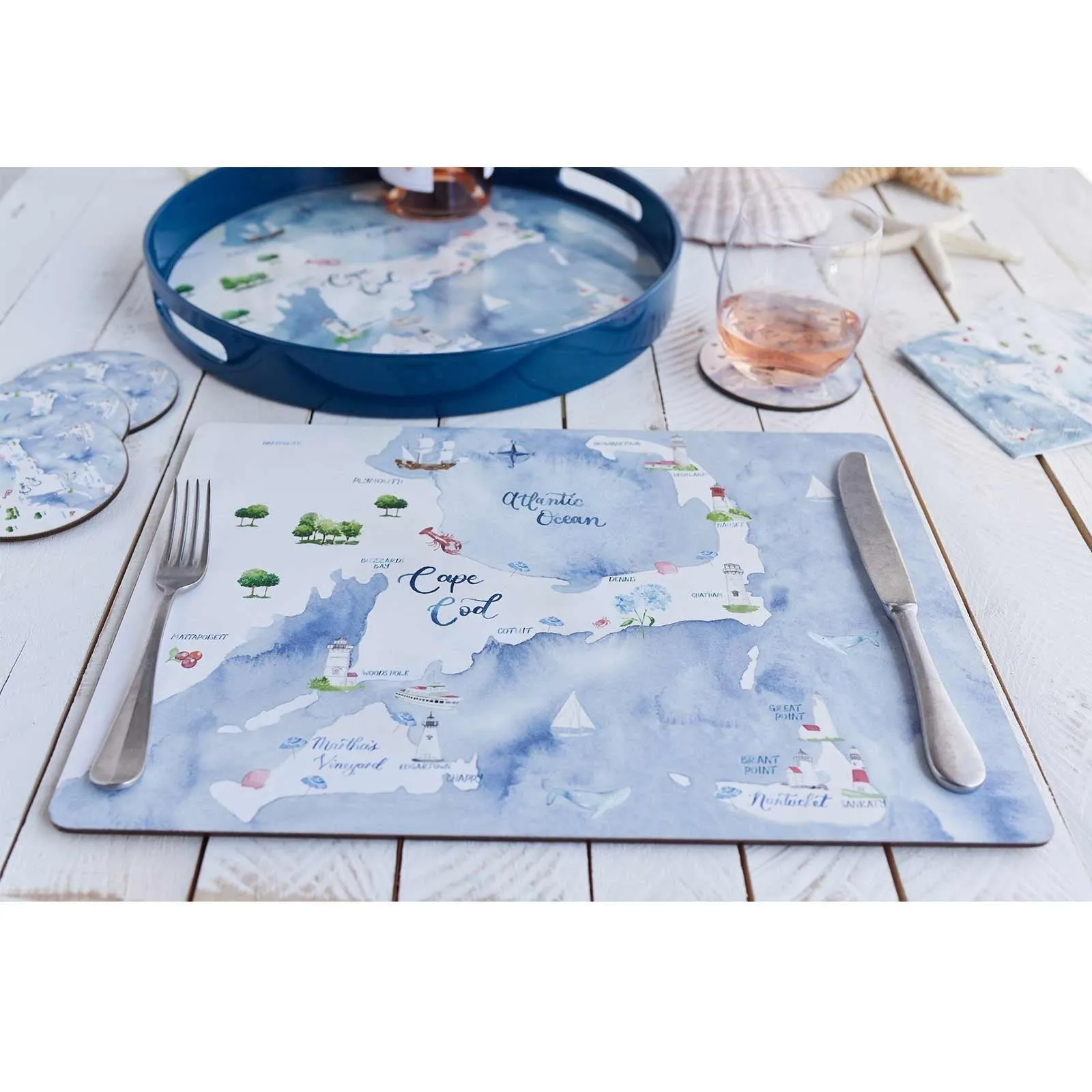 Cape And Islands Art Placemats - Set of 4