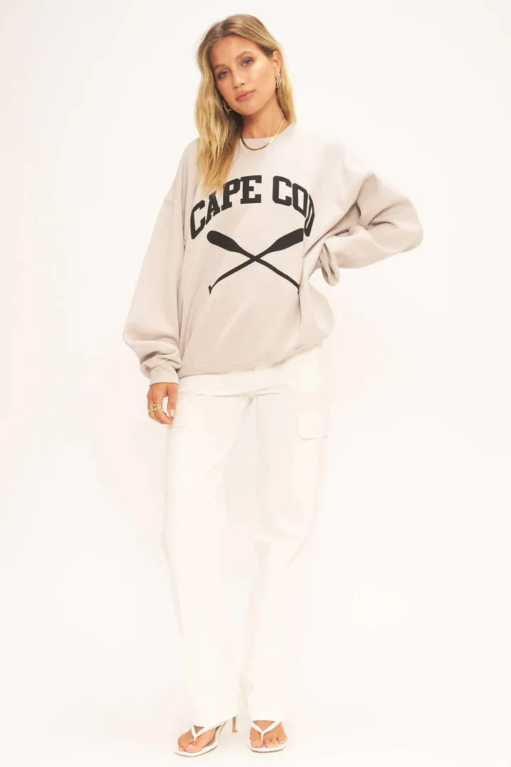 Cape Cod Oversized Sweatshirt | Raw Linen