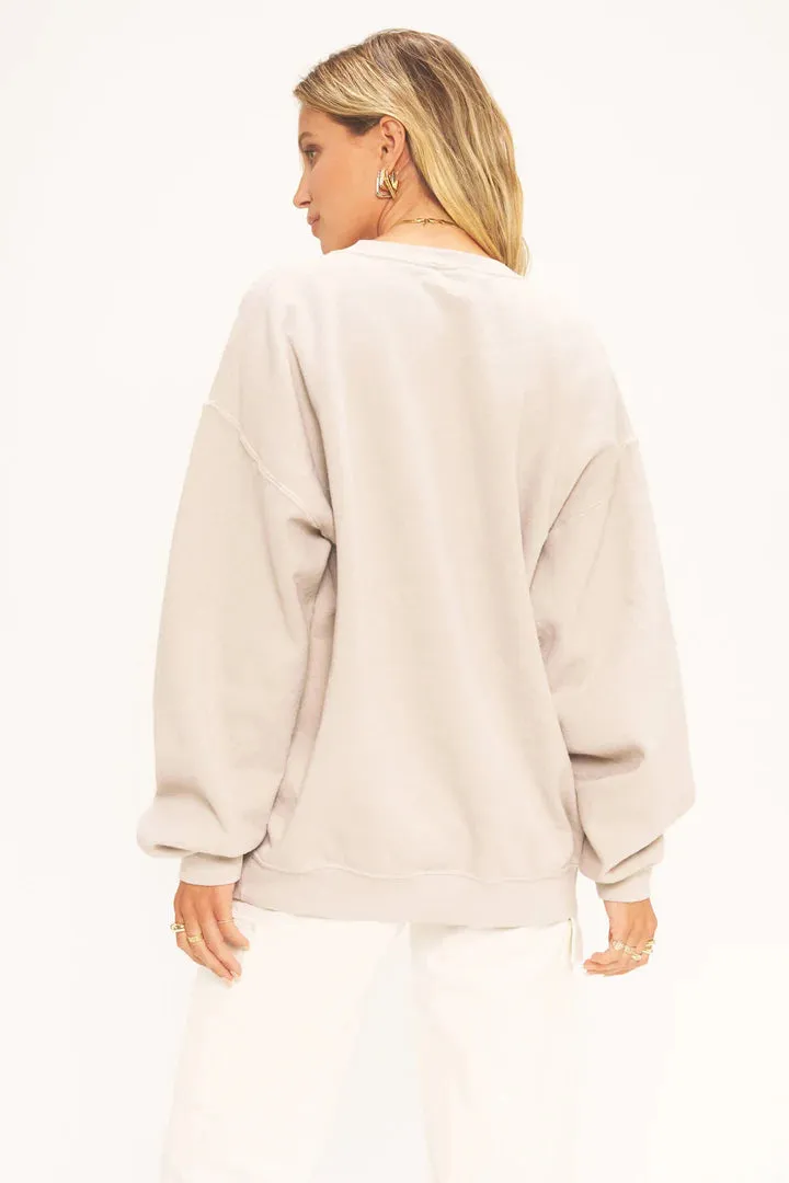 Cape Cod Oversized Sweatshirt | Raw Linen