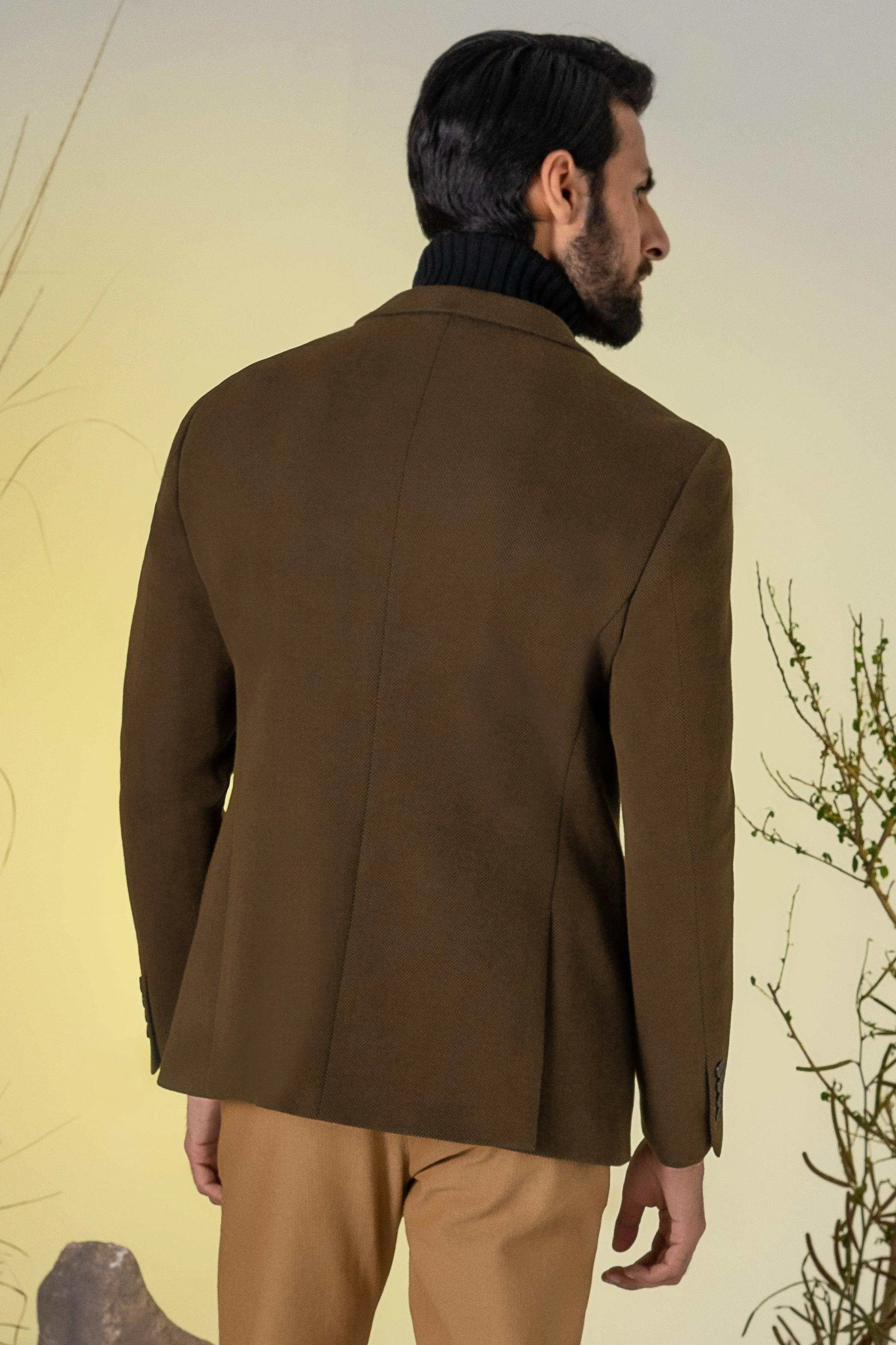 CASUAL COAT DARK OLIVE