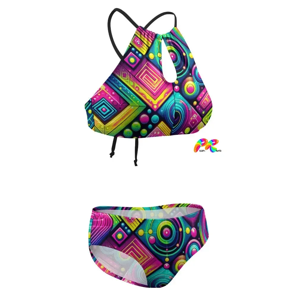 Color Matric Rave Two Piece Swimsuit