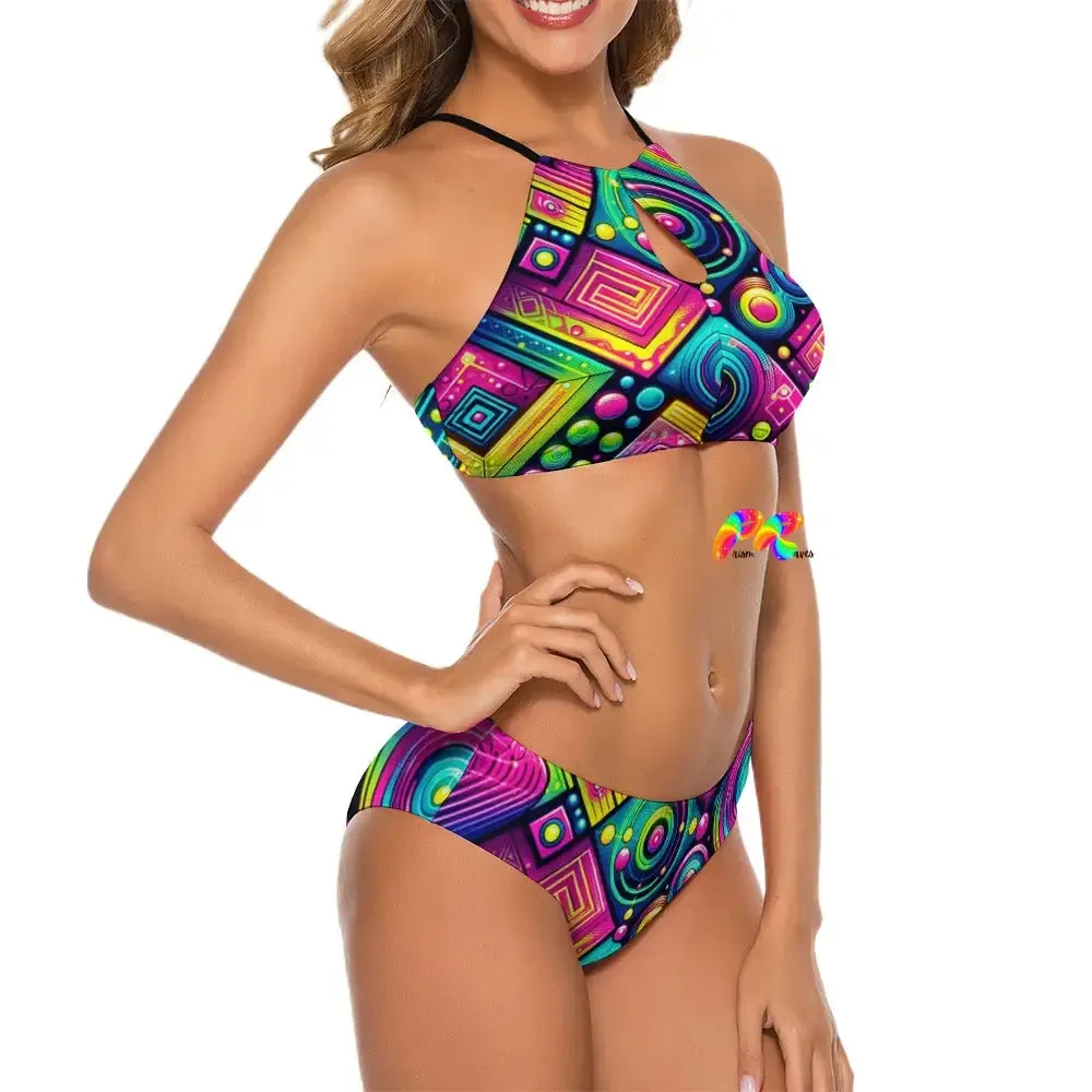 Color Matric Rave Two Piece Swimsuit