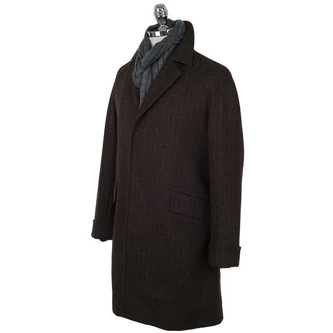 Corb Tweed Chevron Coat