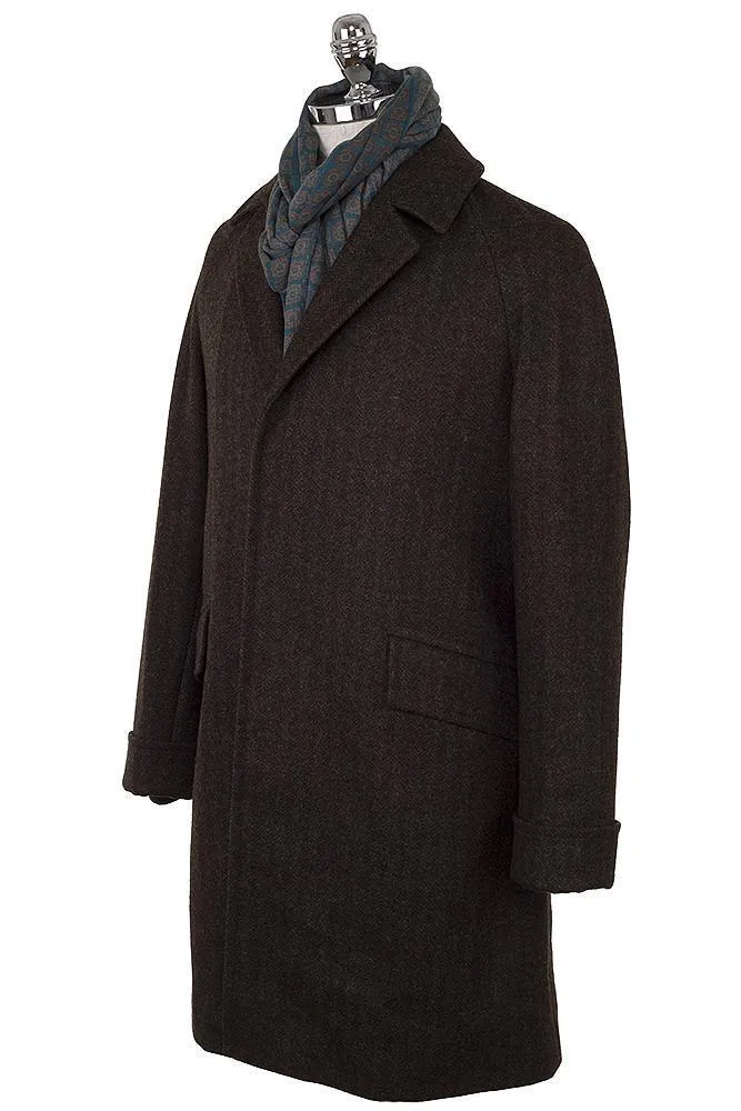 Corb Tweed Chevron Coat