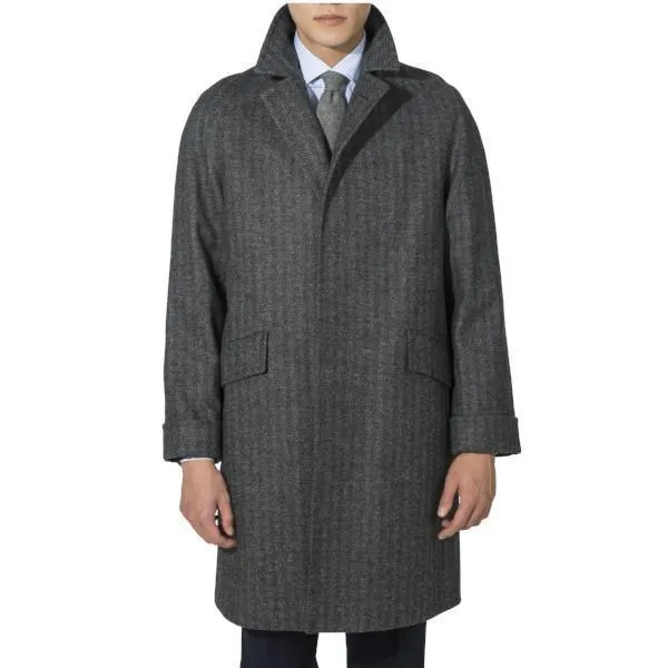 Corb Tweed Chevron Coat