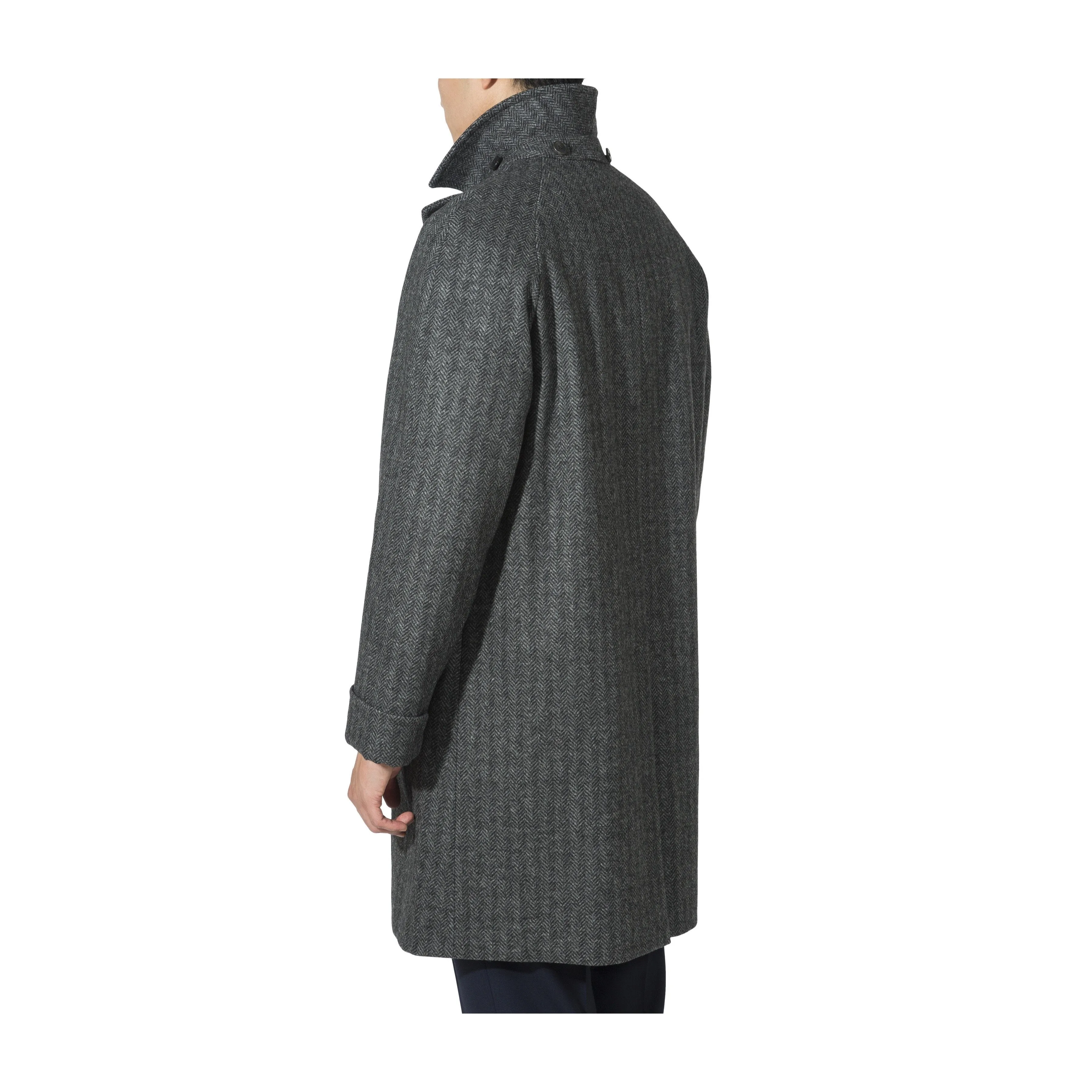 Corb Tweed Chevron Coat