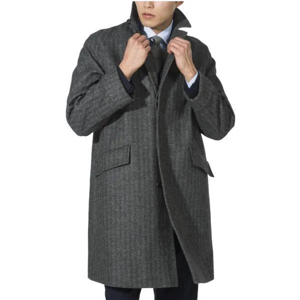 Corb Tweed Chevron Coat