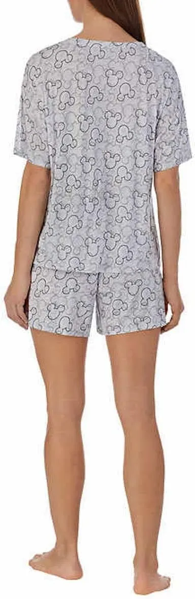 Disney Women's Short Pajama Set with Pockets