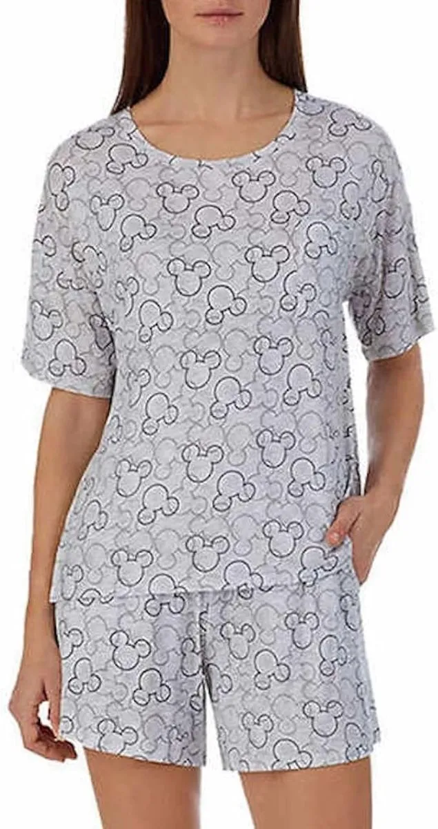 Disney Women's Short Pajama Set with Pockets