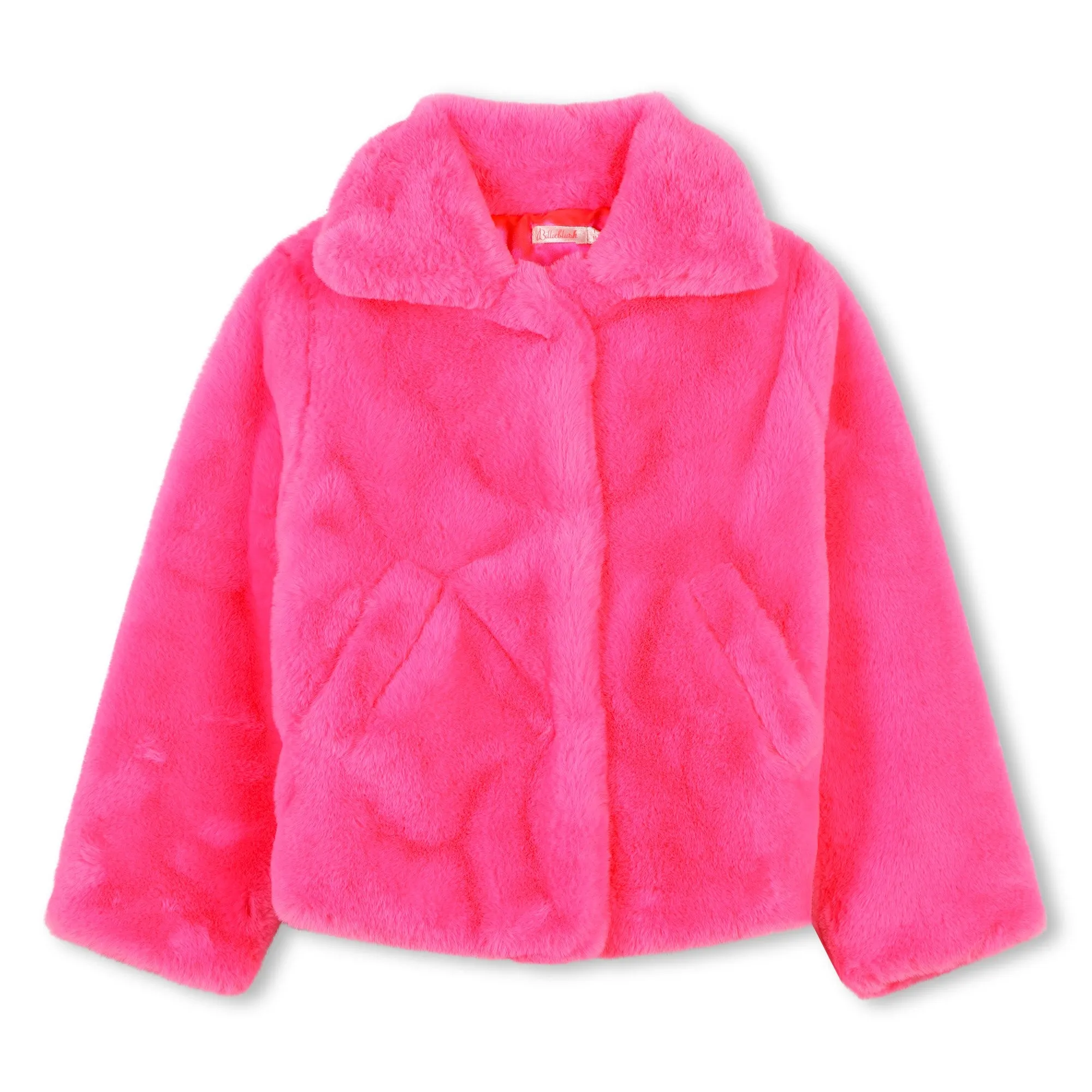 Faux Fur Pink Coat