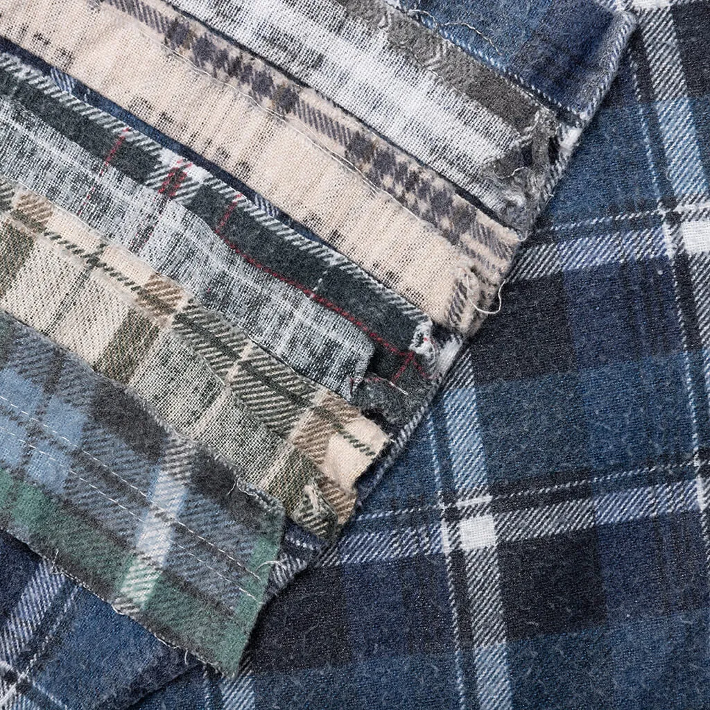 Flannel Shirt Ribbon Reflection Shirt - Assorted