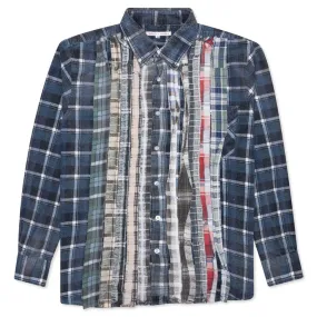 Flannel Shirt Ribbon Reflection Shirt - Assorted