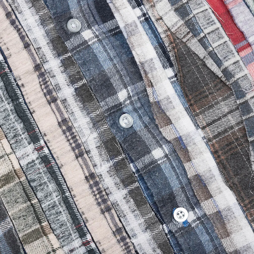 Flannel Shirt Ribbon Reflection Shirt - Assorted