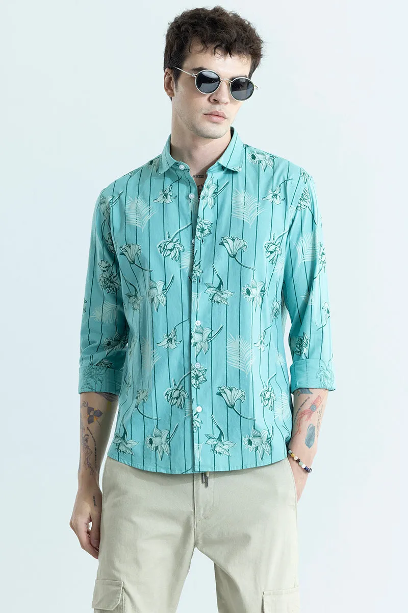 Fleur Blue Shirt