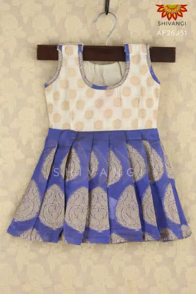 Girl Blue Tree Art Baby Frock