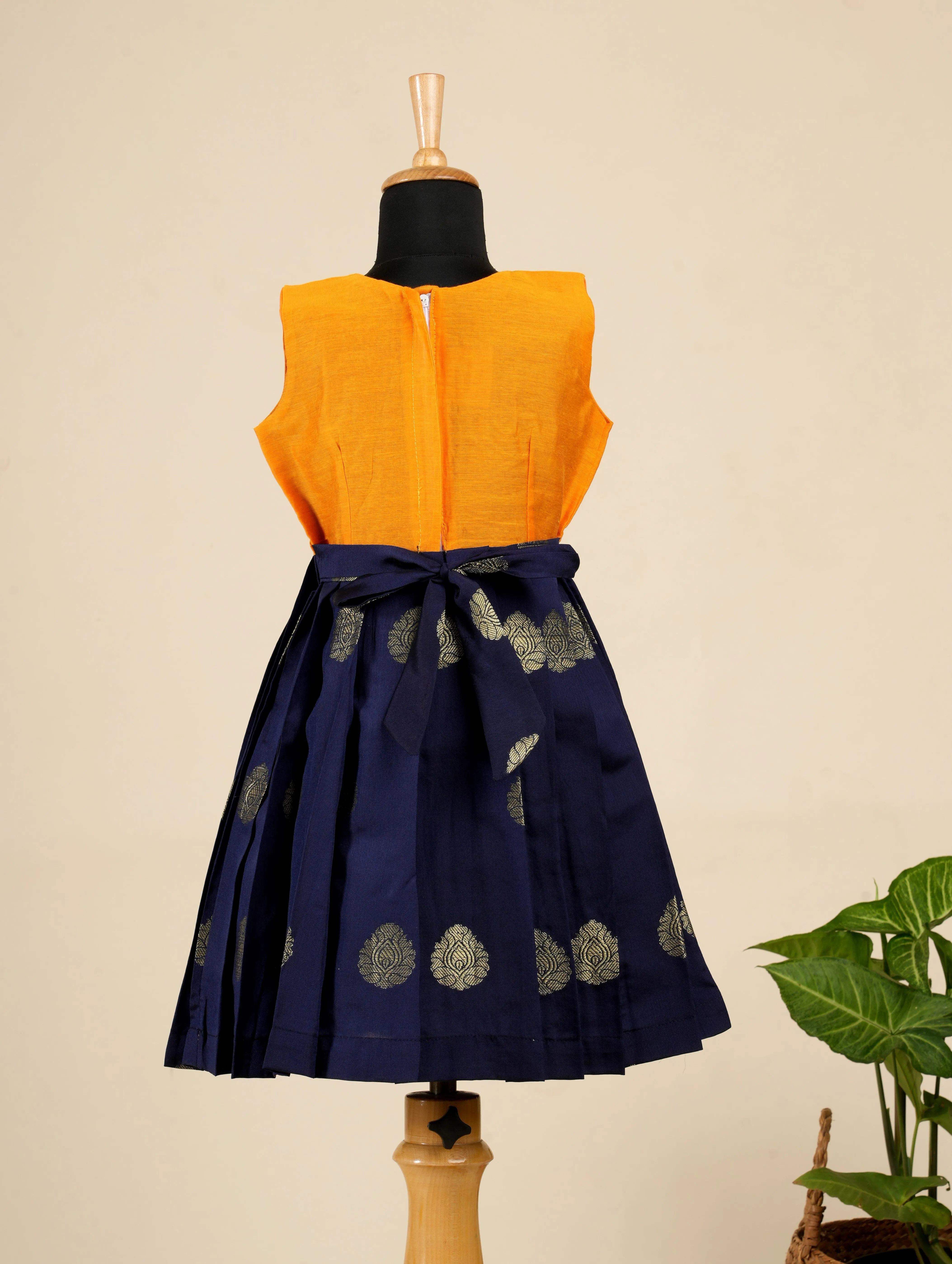 Girls Navy Blue  Divine Lotus   Frock !!!