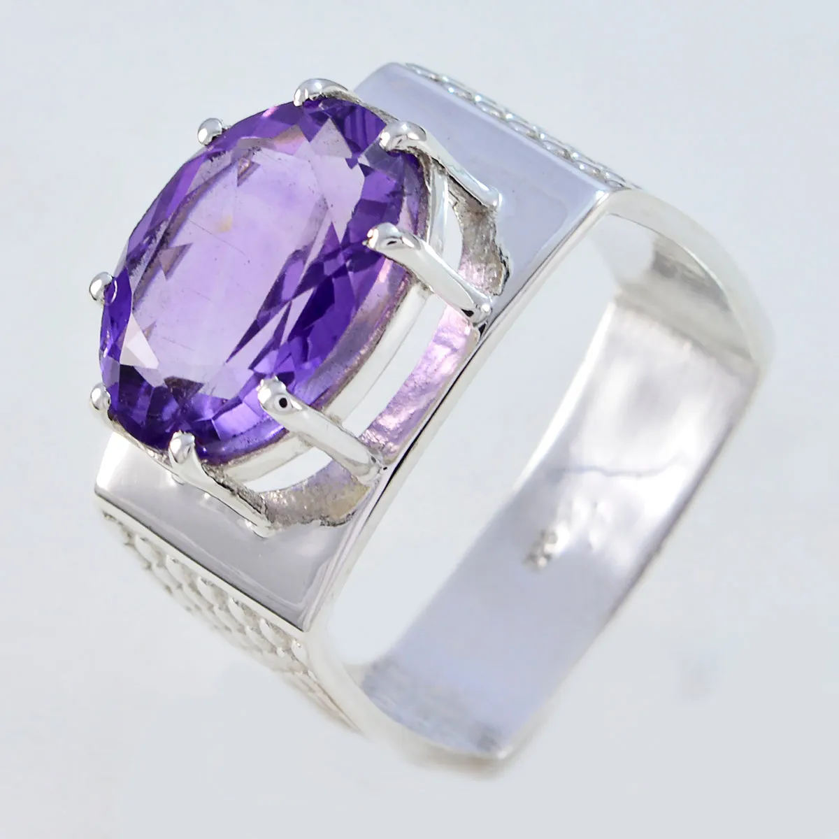 Glamorous Gem Amethyst 925 Sterling Silver Ring Best Jewelry Cleaner