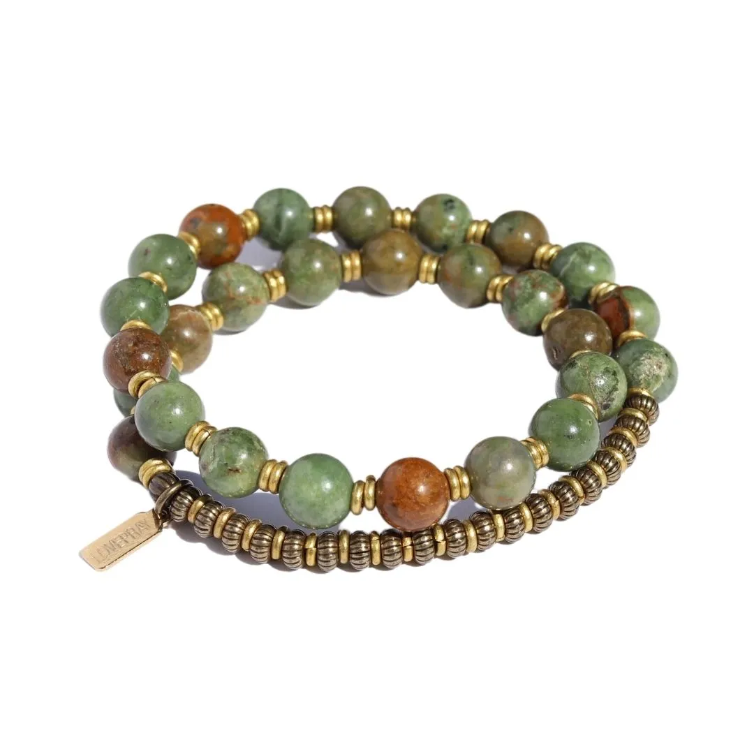 Green Opal Wrist Mala Bracelet