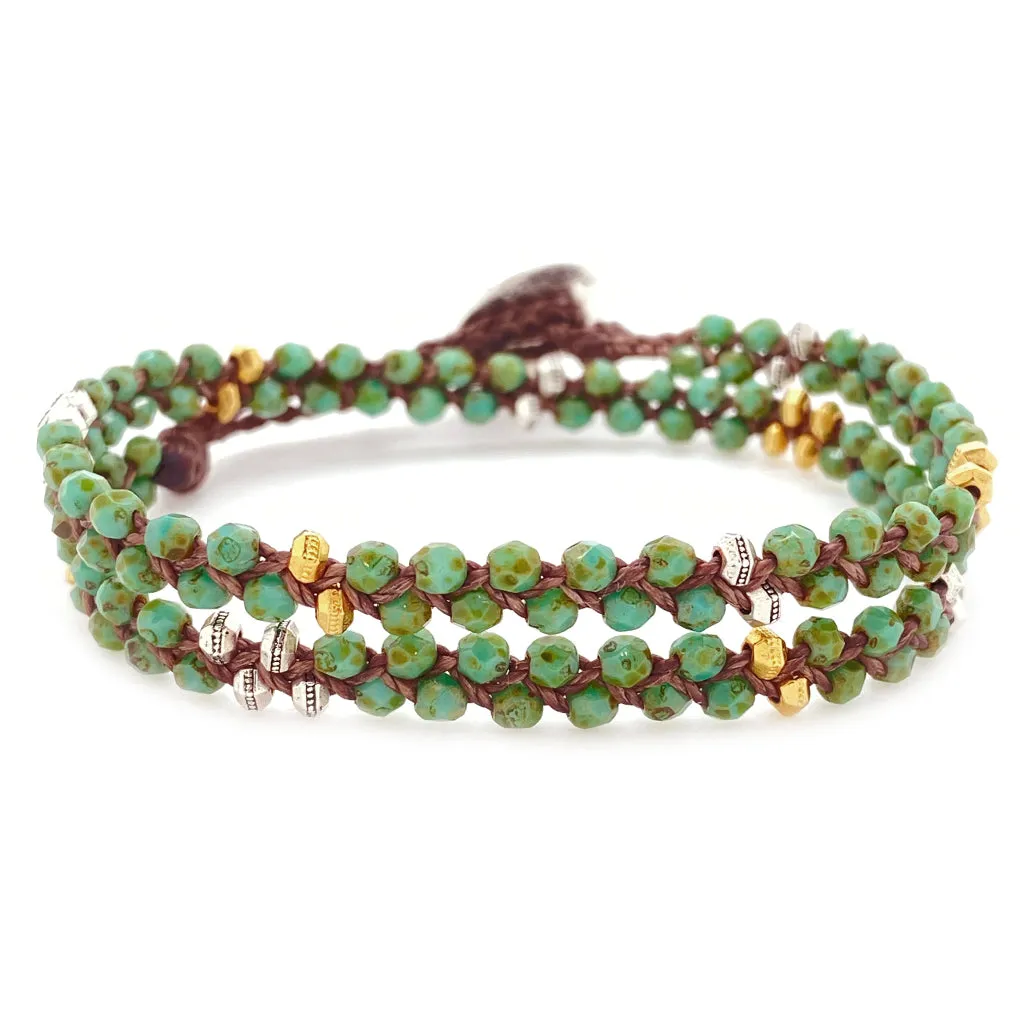 Meridian Wrap Bracelet - Turquoise Picasso