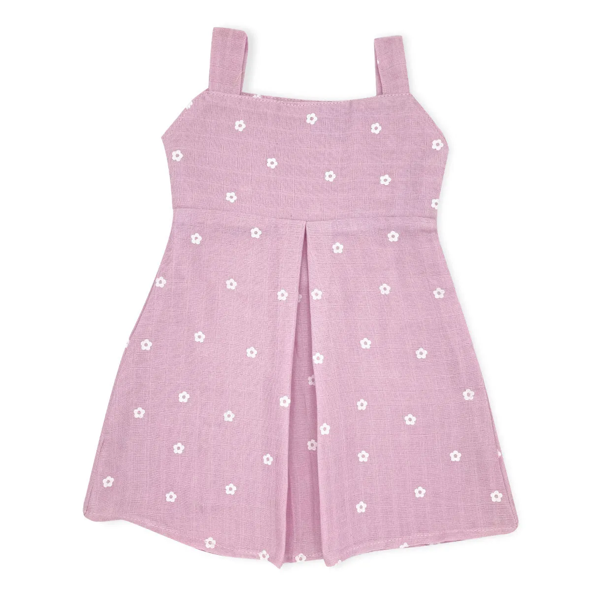 Muslin Frock for Baby Girl -Sleeveless Casual Dress Organic Cotton (Pack of 2)