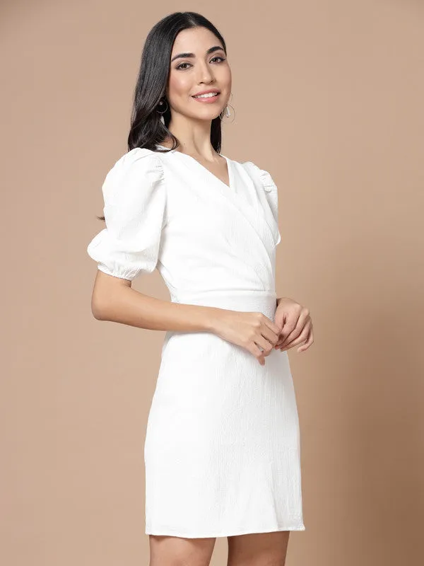 Odour Free V Neck Wrap Dress For Women