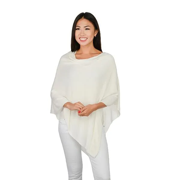 Organic bamboo fiber poncho cape topper