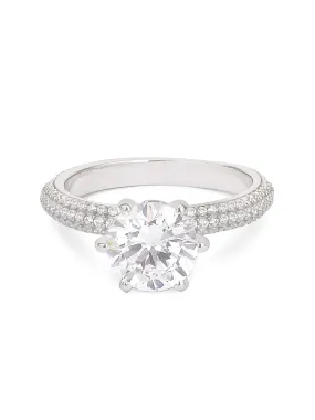 Ornate Jewels 3 Carat Sparkling Solitaire Ring