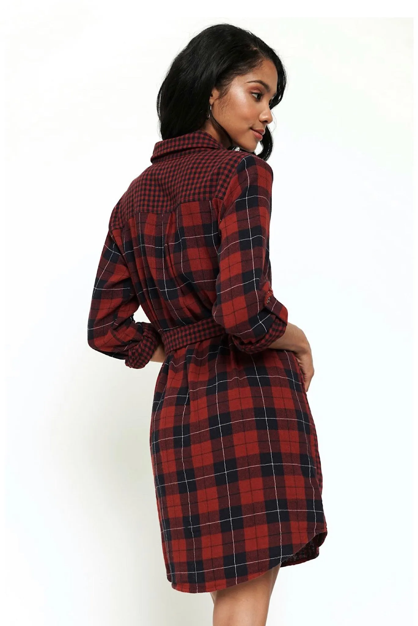 Plaid Shirt Dress