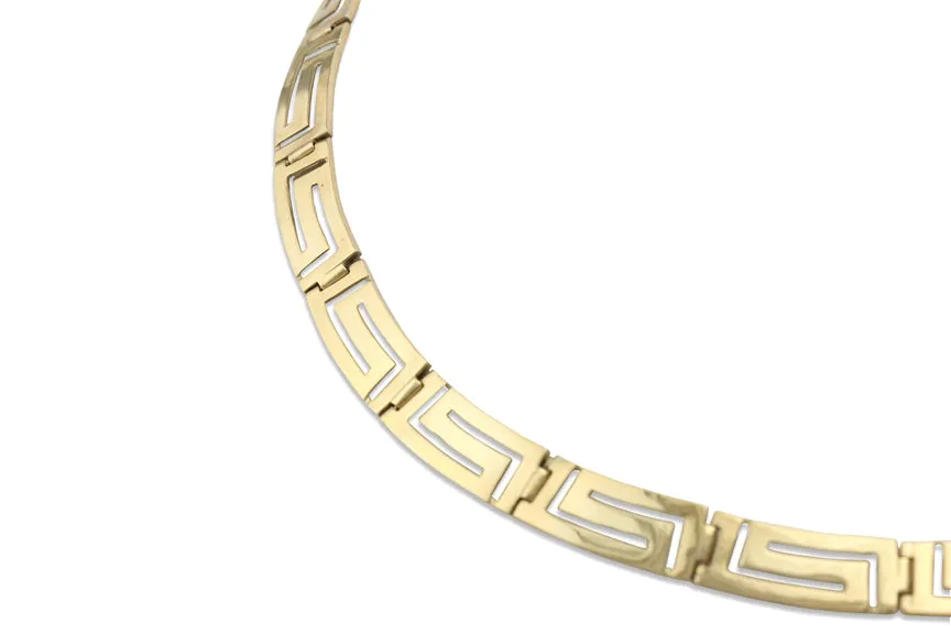 Sleek Ariadne Collar 14K Gold Necklace