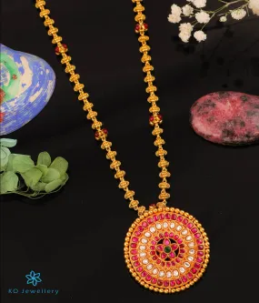 The Simran Silver Jadau Nellikai Necklace