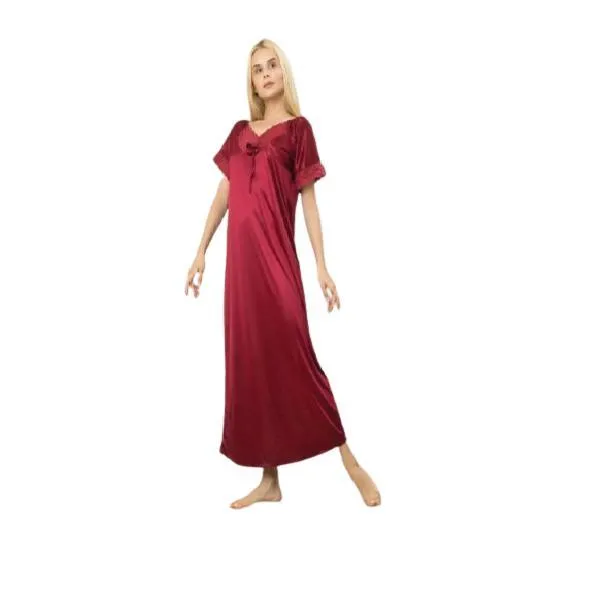 Women's Long Nightshirt Sexy Full Slip Night Dress | Summer Plus Size Sleepshirt